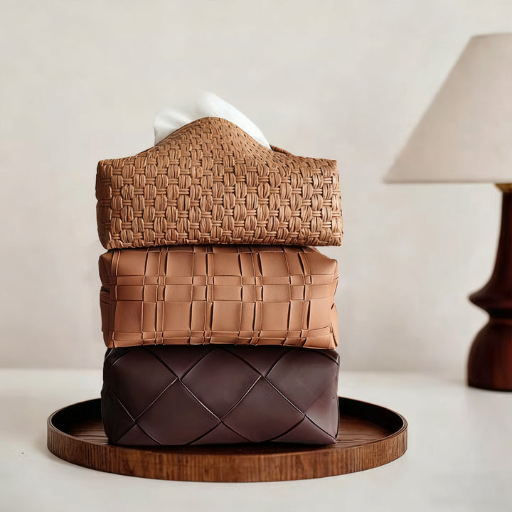 Woven Tissue Box Cover Bowlift