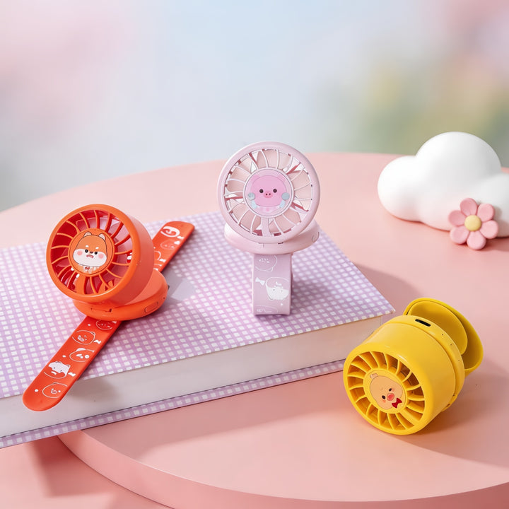 Women's Portable Spray Hand Fan in Cute Duck Design Bowlift