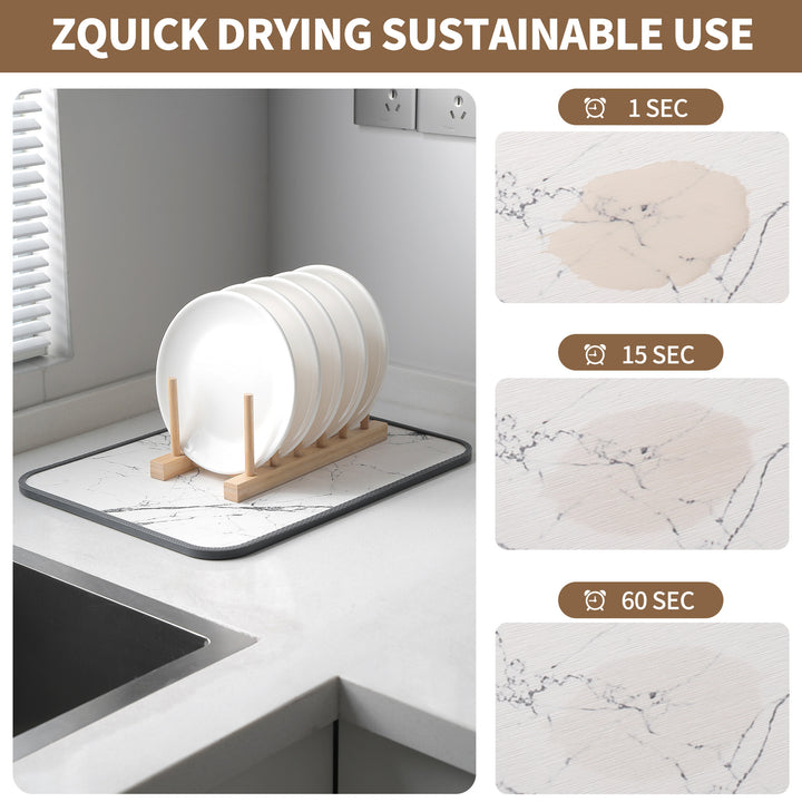 Marble Effect Kitchen Work Surface Protector Mat