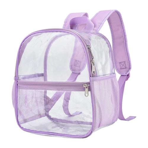Unisex transparent backpack with functional design and multiple compartments Bowlift