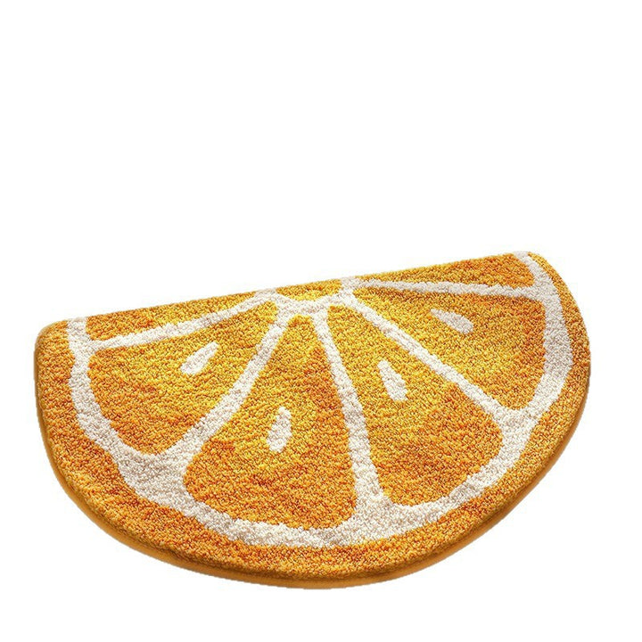 Lemon-Shaped Bath Mat Bowlift