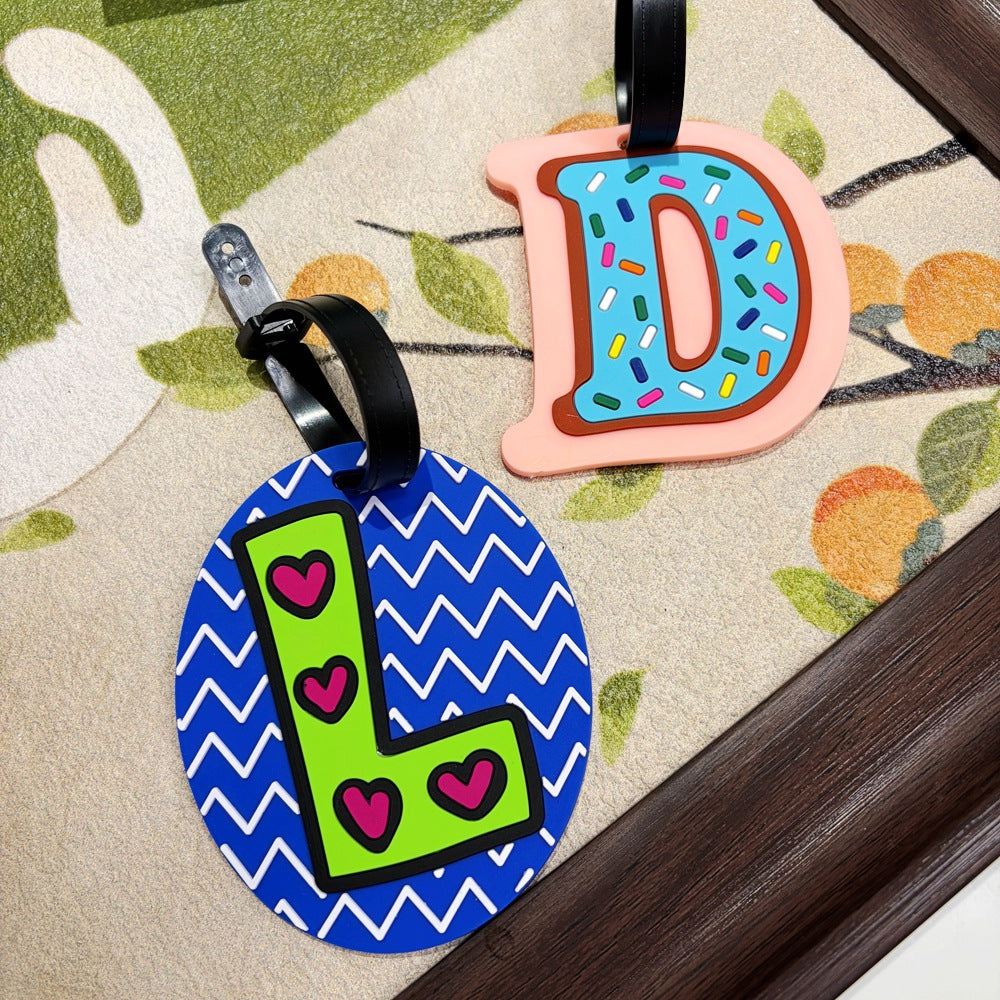 Personalized Alphabet Luggage Tag Bowlift