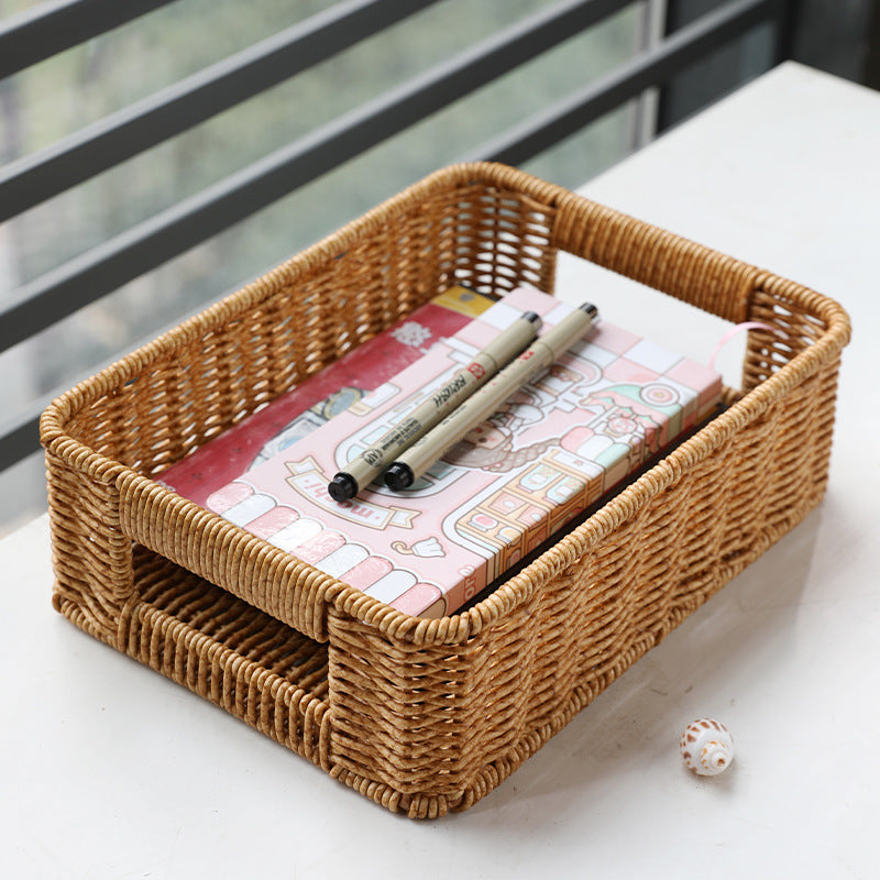 Unisex Practical Storage Basket made of Woven Material Bowlift
