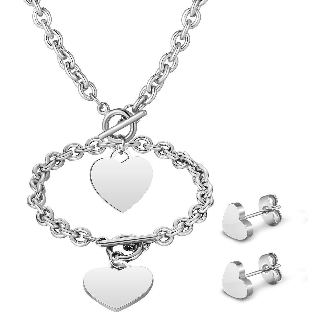 Heart-Inspired Jewelry Set Bowlift
