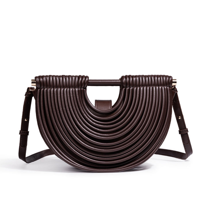 Structured Half-Circle Handbag Bowlift