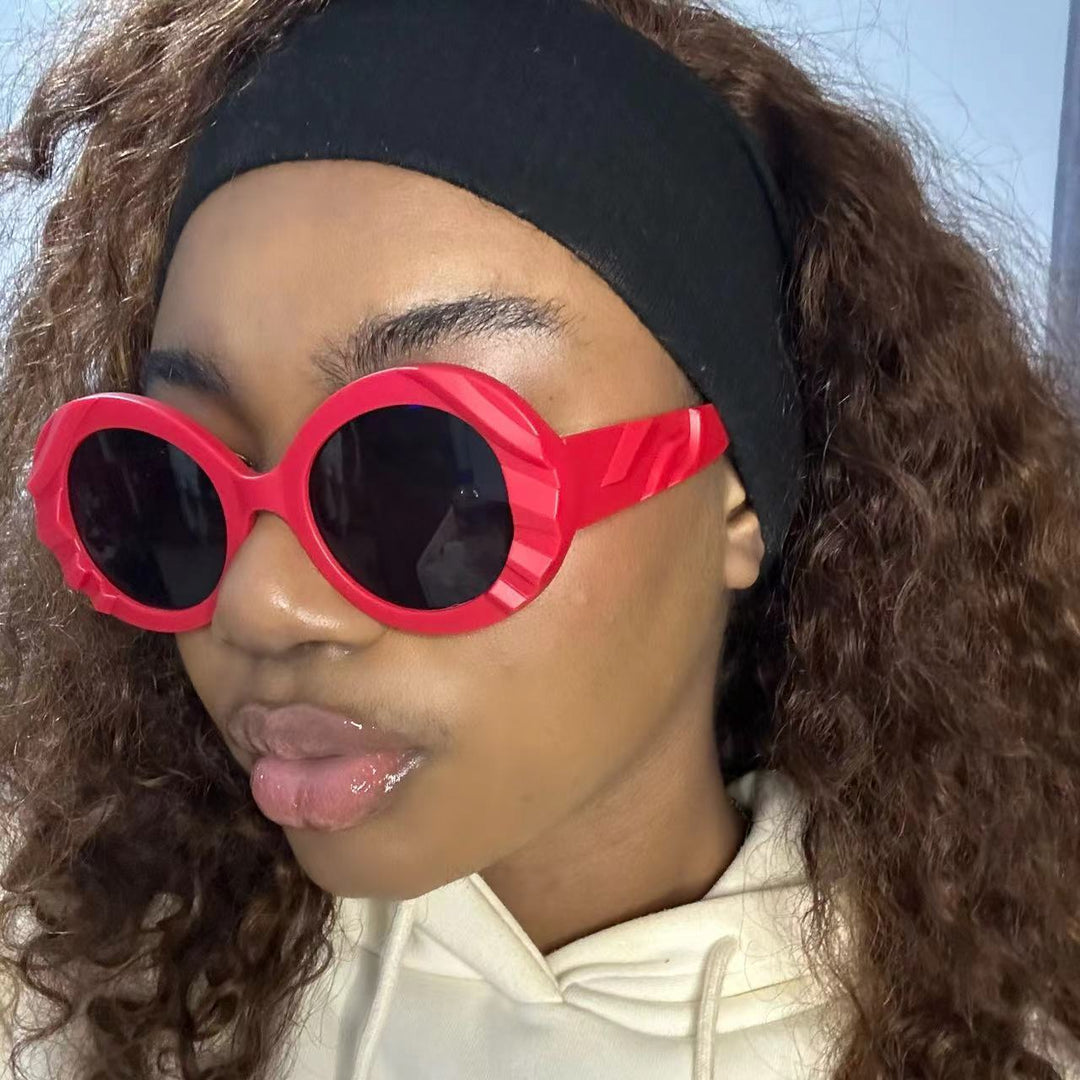 Women's sunglasses with unique, textured frame and protective lenses Bowlift