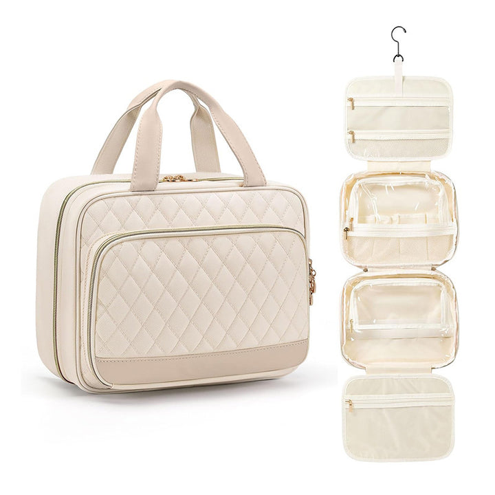 Padded Cosmetic Organizer Bag with Structured Exterior Bowlift
