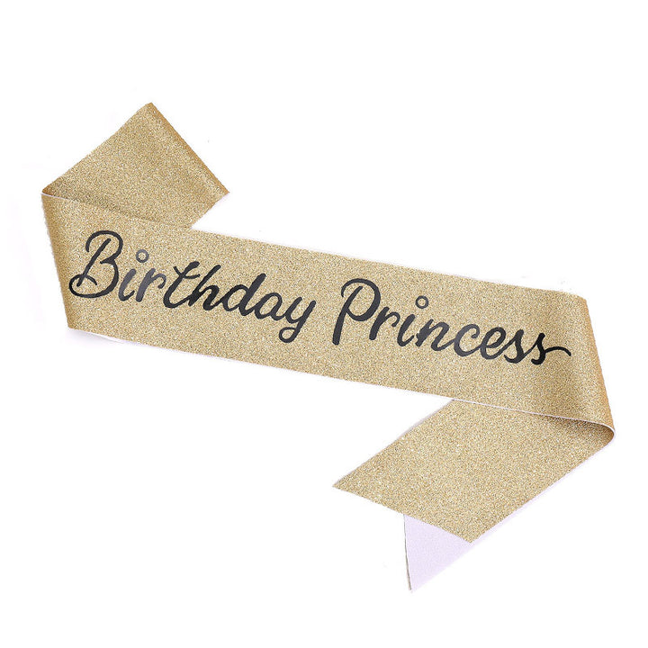 Women's Glittering Birthday Sash Bowlift