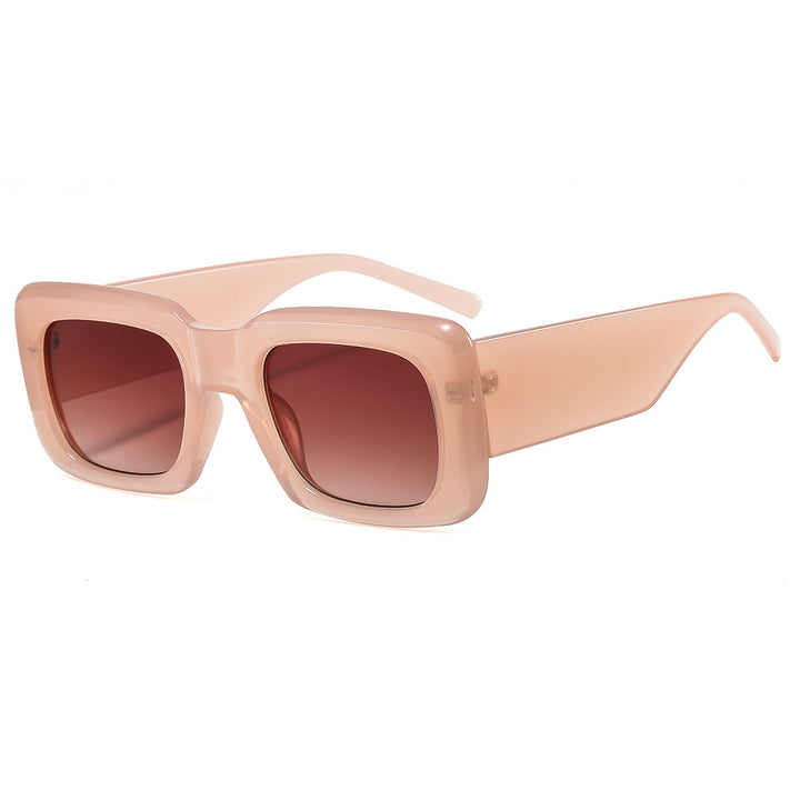 Women oversized sunglasses with square frame and transparent design Bowlift