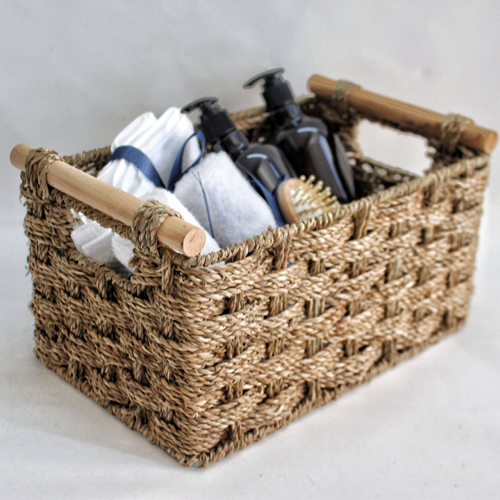 Eco-Friendly Woven Storage Basket Bowlift