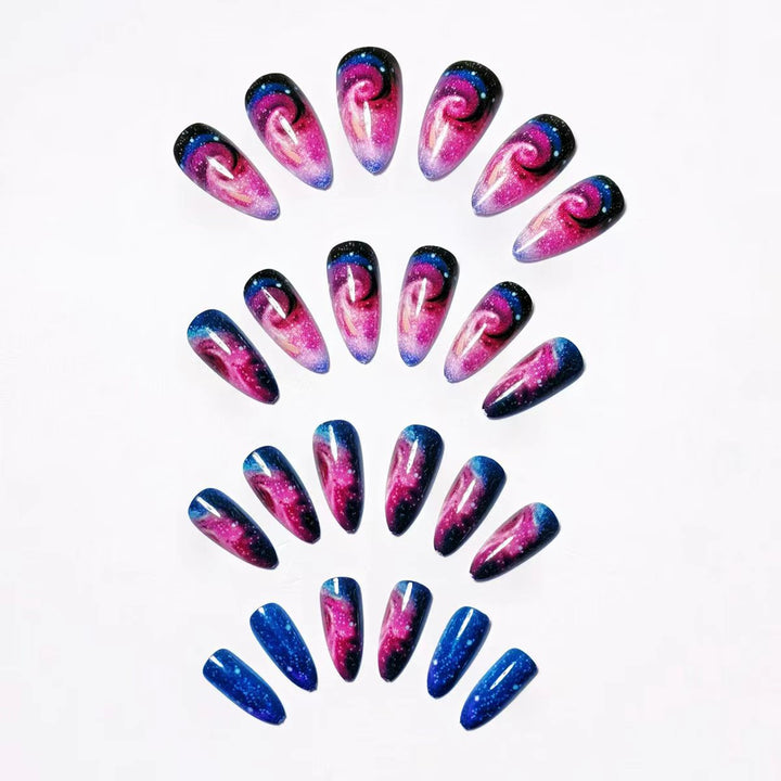Galaxy-Inspired Nail Art Bowlift