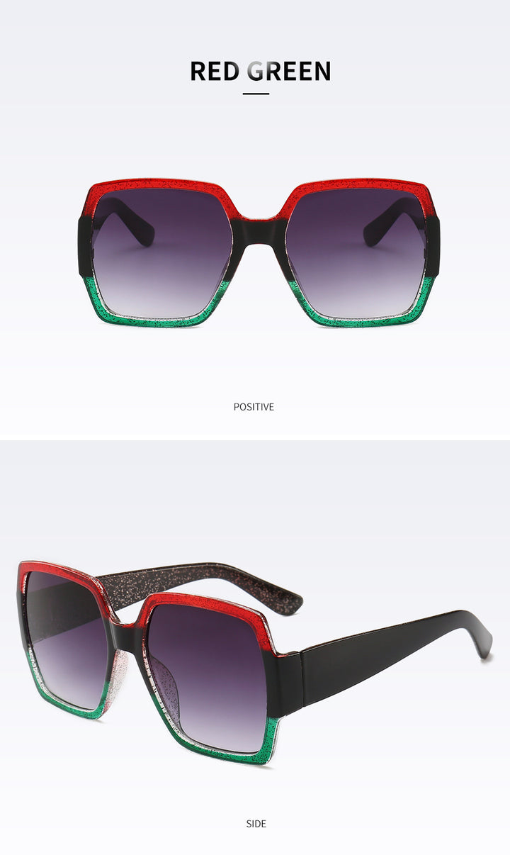 Sparkling Geometric Frame Sunglasses Bowlift