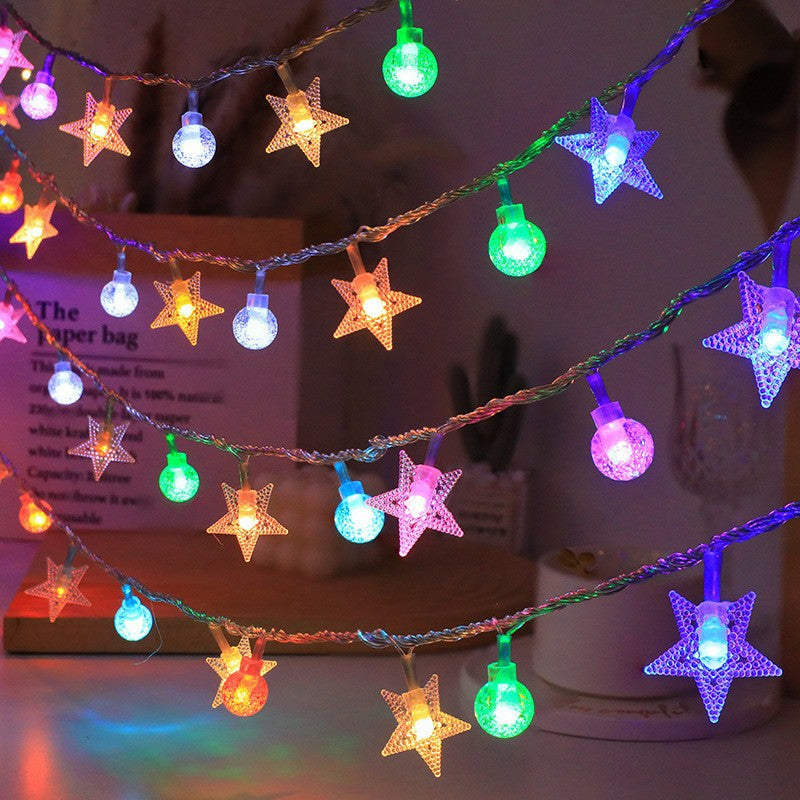 Globe LED String Lights With Waterproof Copper Wire And Textured Clear Bulbs Bowlift