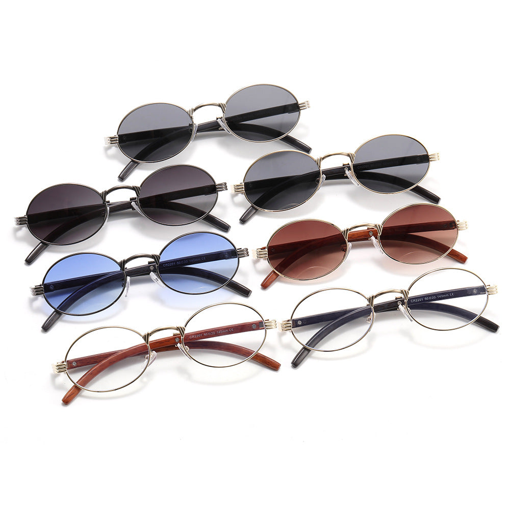 Women's round designer sunglasses with innovative metal frame Bowlift