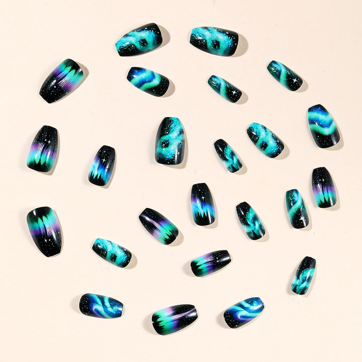 Cosmic Aurora Nail Art Set Bowlift