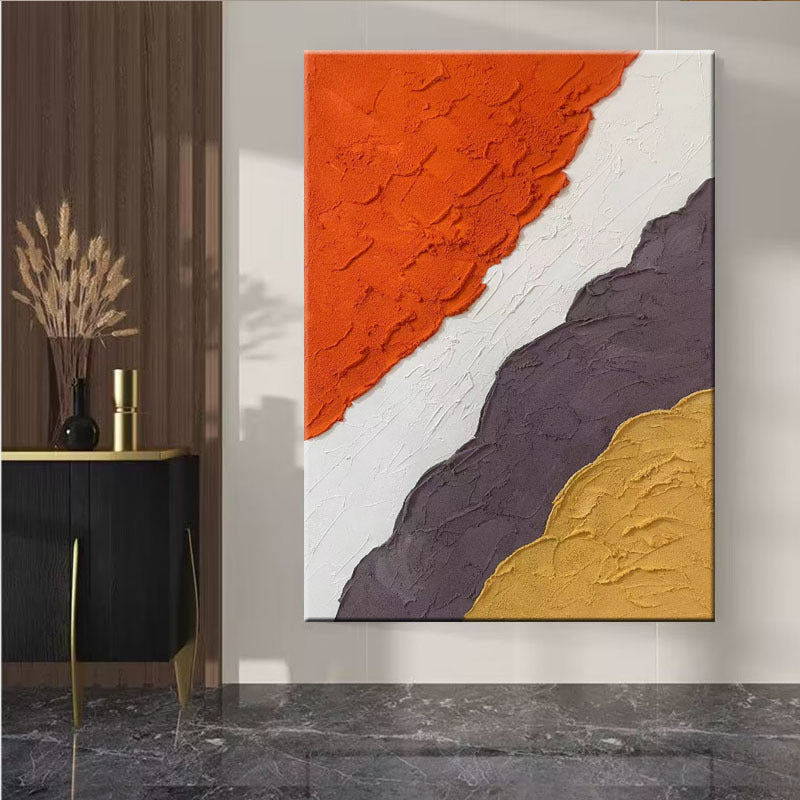 Textured Geometric Canvas Art