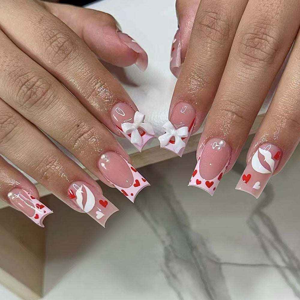 Decorative Press-On Nail Art Bowlift