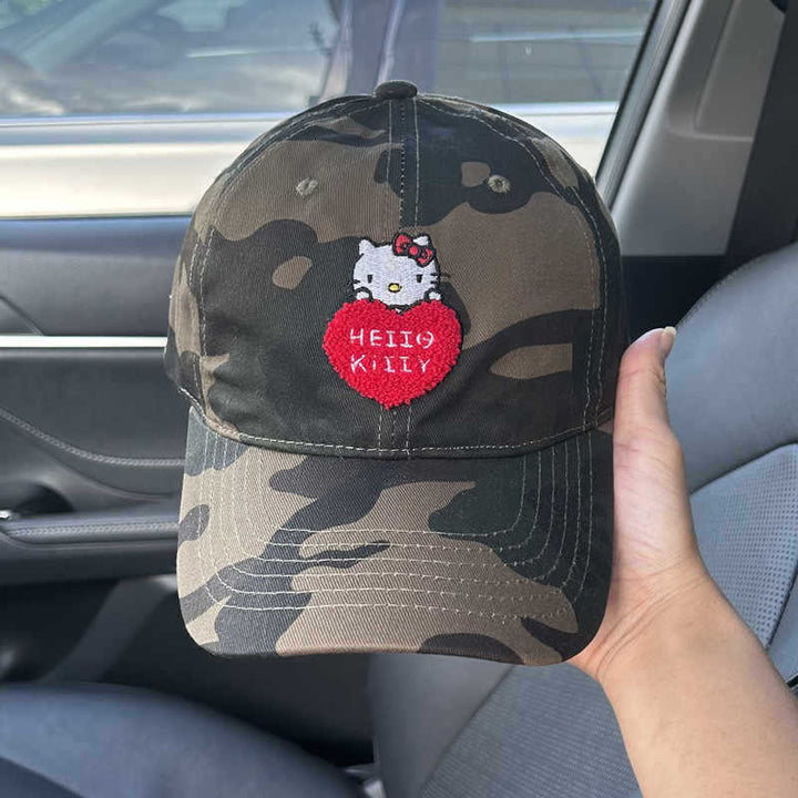 Unisex Camouflage Embroidered Cap Bowlift
