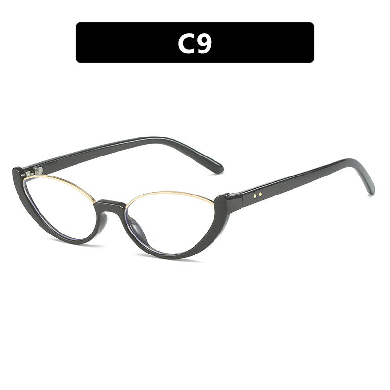Women's Cat-Eye Sunglasses with Mirrored Lenses and Elegant Frame Bowlift