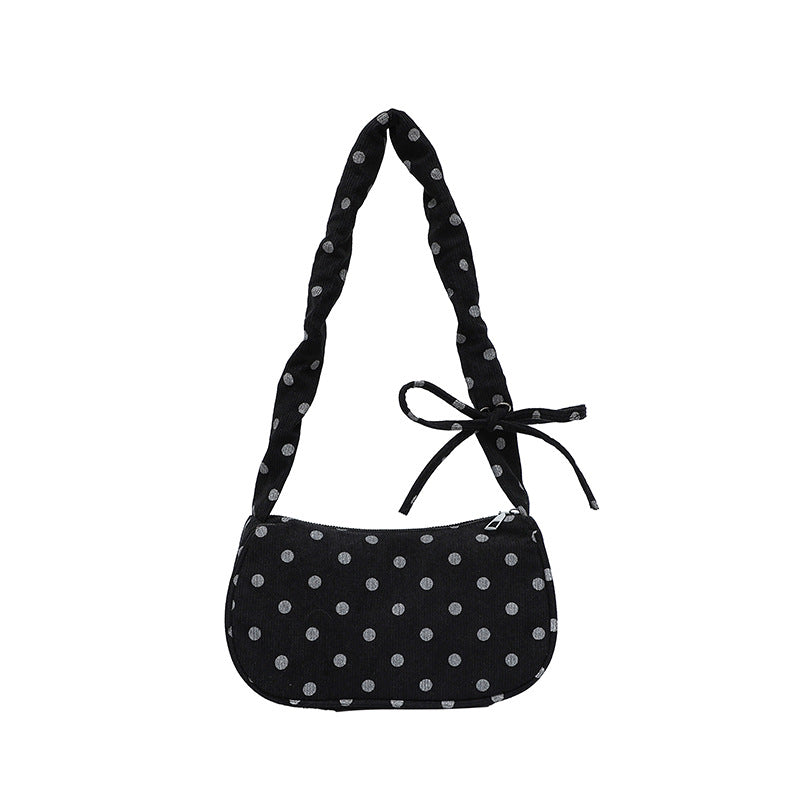 WoVintage Polka Dot Crossbody Handbag Bowlift