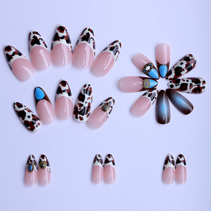 Artful Stiletto Fingernails with Unique Accents Bowlift