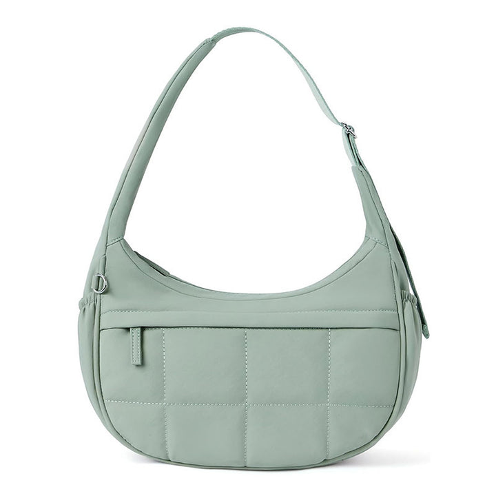 Fashionable shoulder bag with quilted surface Bowlift