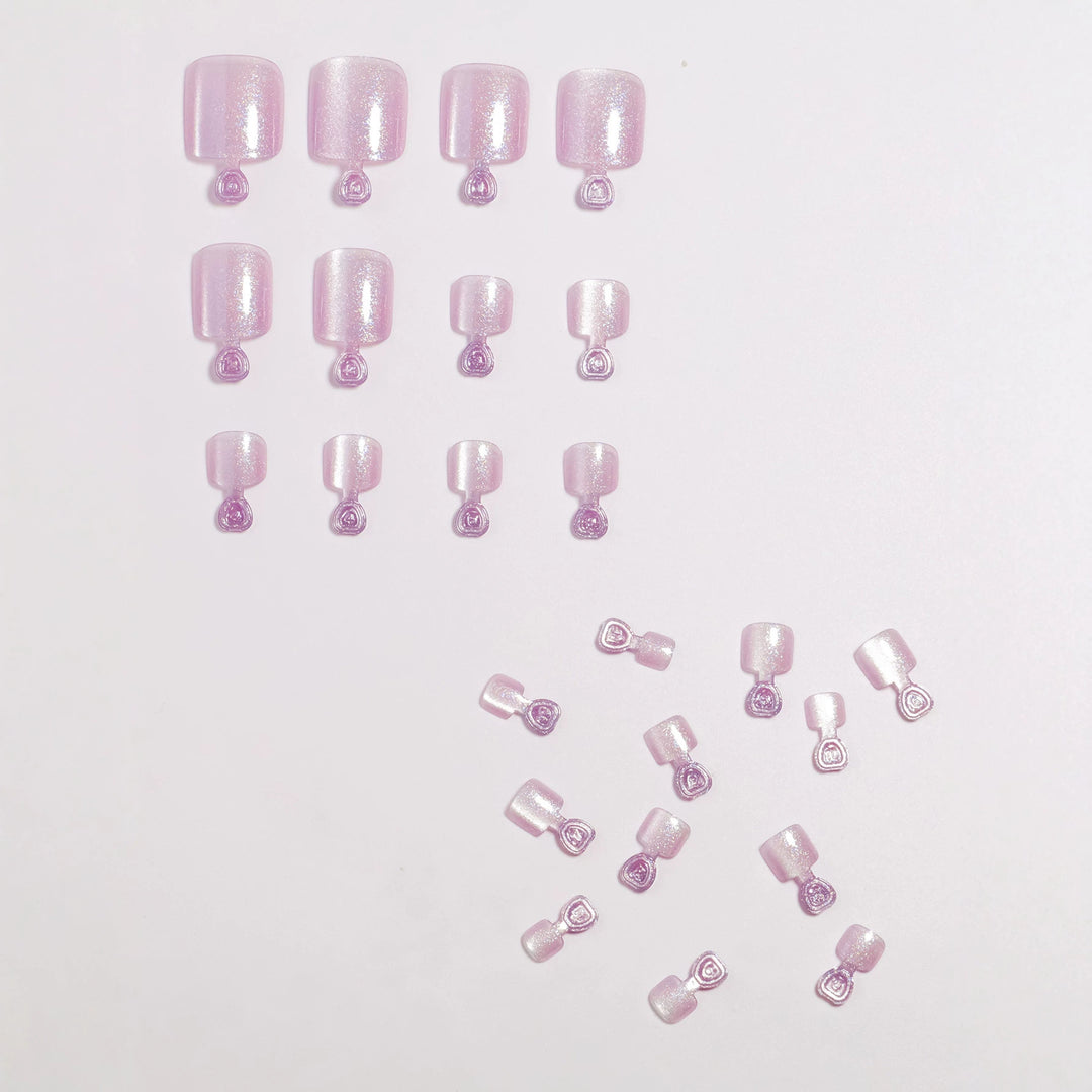 Glimmering Press-On Nail Set Bowlift