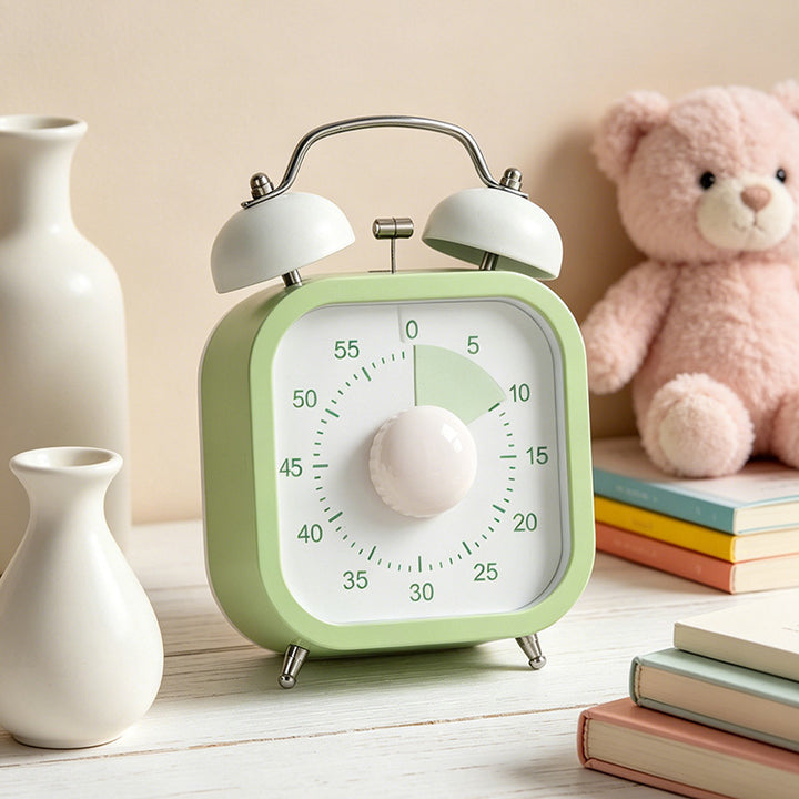 Classic Alarm Clock with Analog Display and Nostalgic Design Bowlift