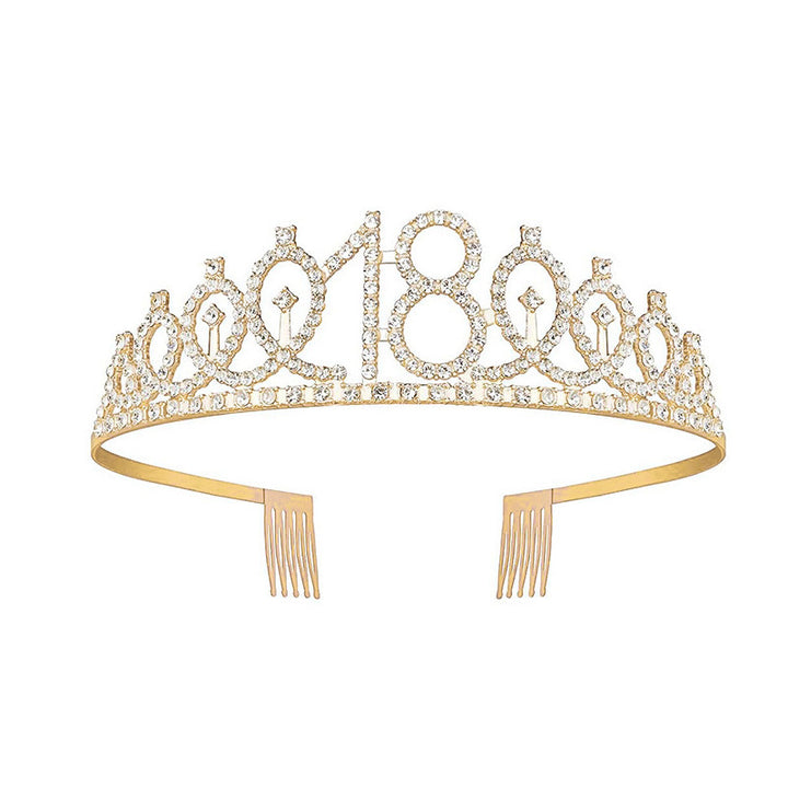Ladies Glittering Crown with Swarovski Stones Bowlift