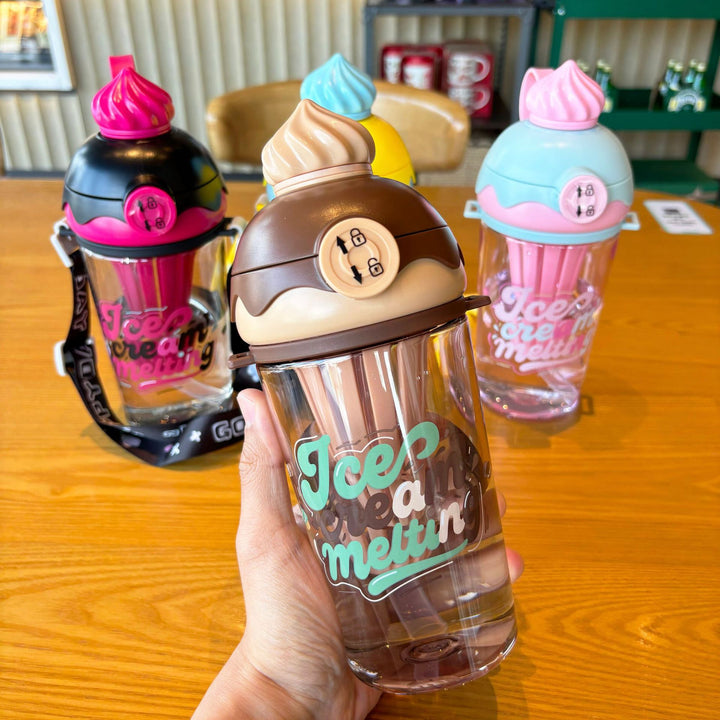 Ladies creative drinking bottle in ice cream design Bowlift