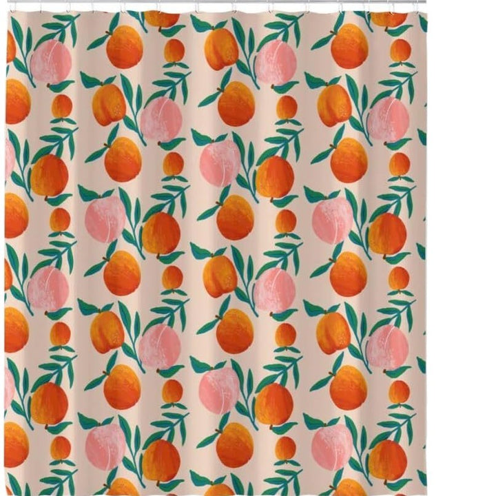 Floral Shower Curtain Bowlift