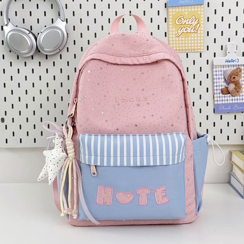 Playful Star Print Backpack