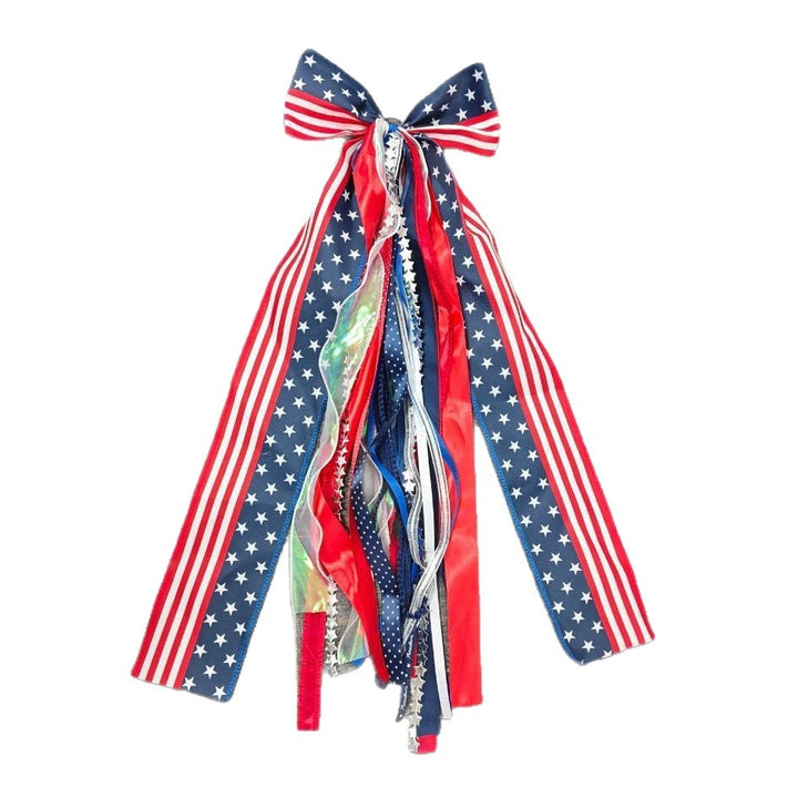 Unisex nan decorative ribbon hanging decoration with long satin and organza ribbons Bowlift