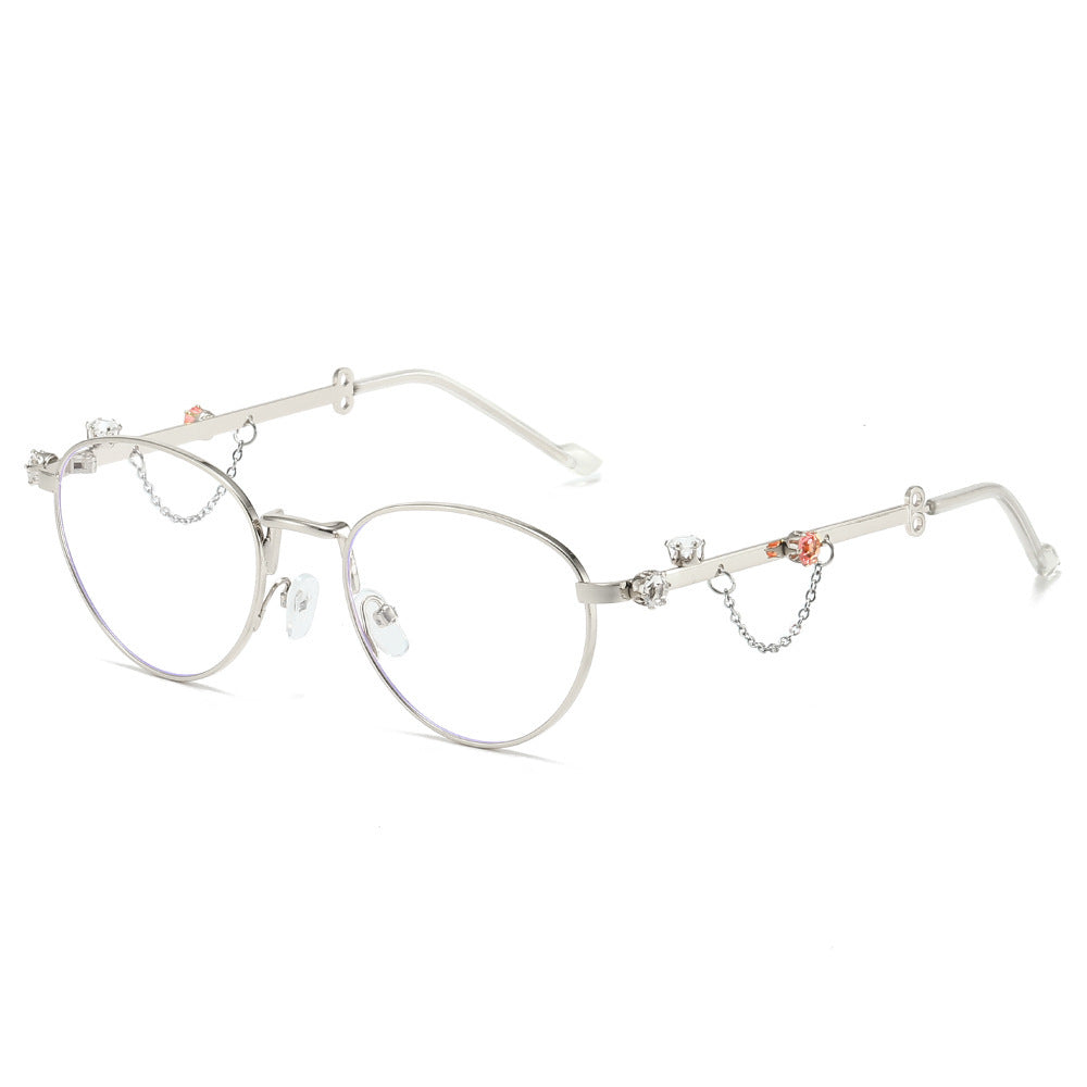 Decorative Rhinestone Cat-Eye Sunglasses Bowlift