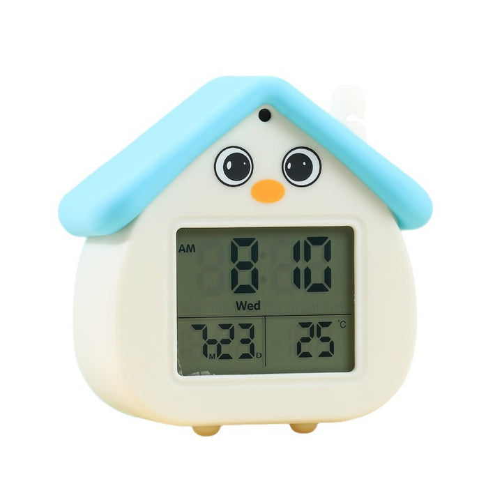Digital Alarm Clock in Cute House Design Bowlift