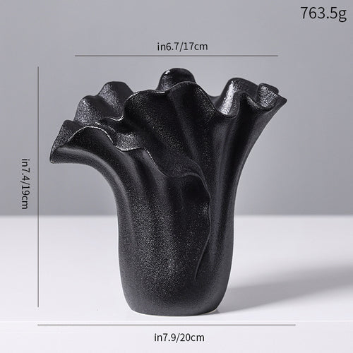 Artistic Ceramic Wave Vase
