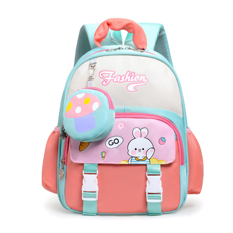 Playful Cartoon-Themed School Backpack Bowlift