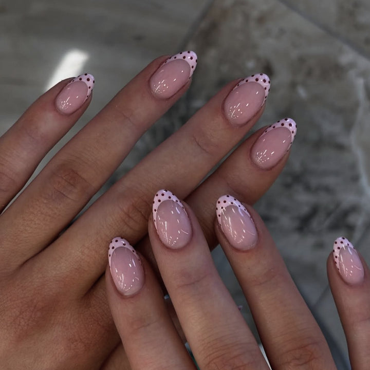Glamorous stiletto nails with elegant star design Bowlift