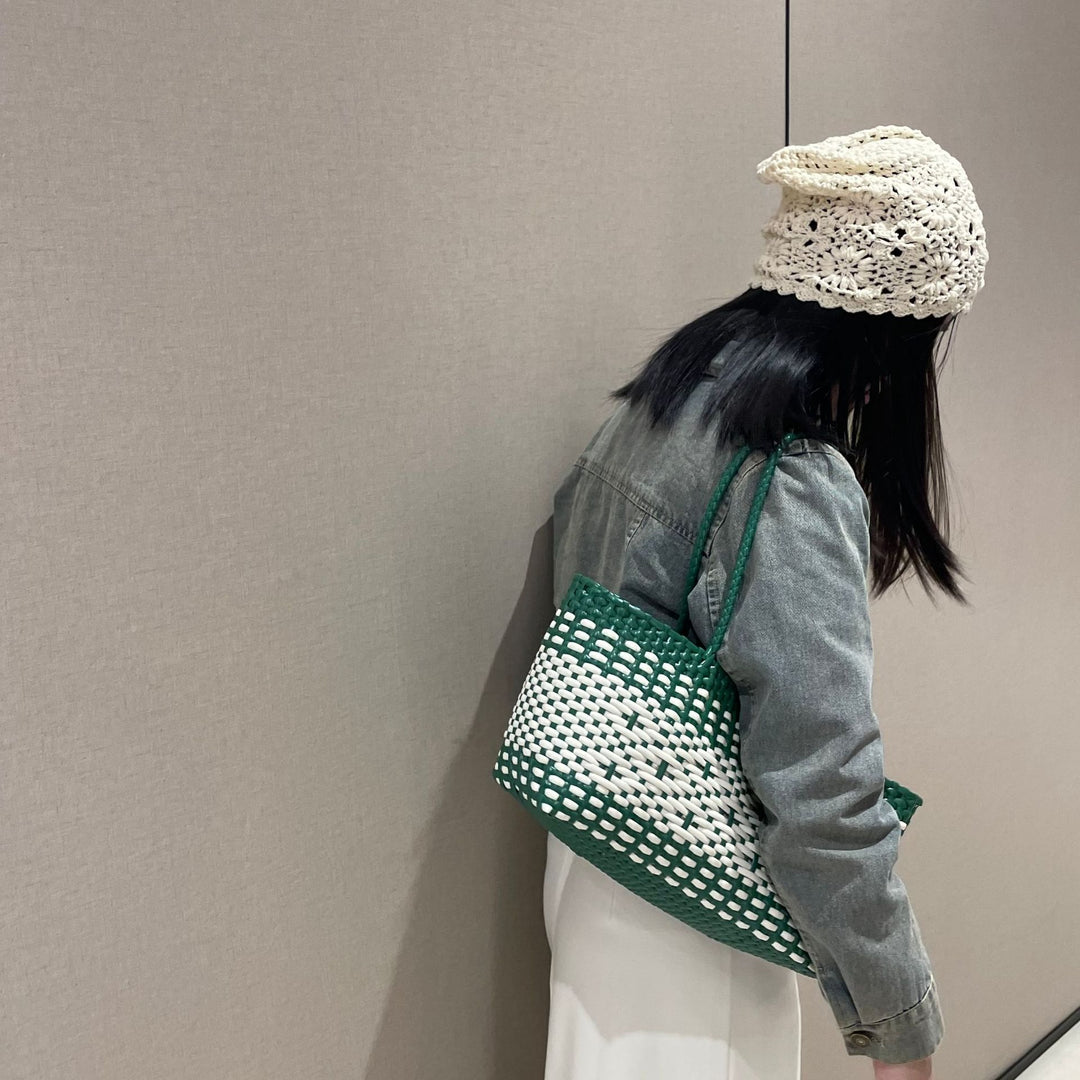 Stylish Woven Tote Bag Bowlift