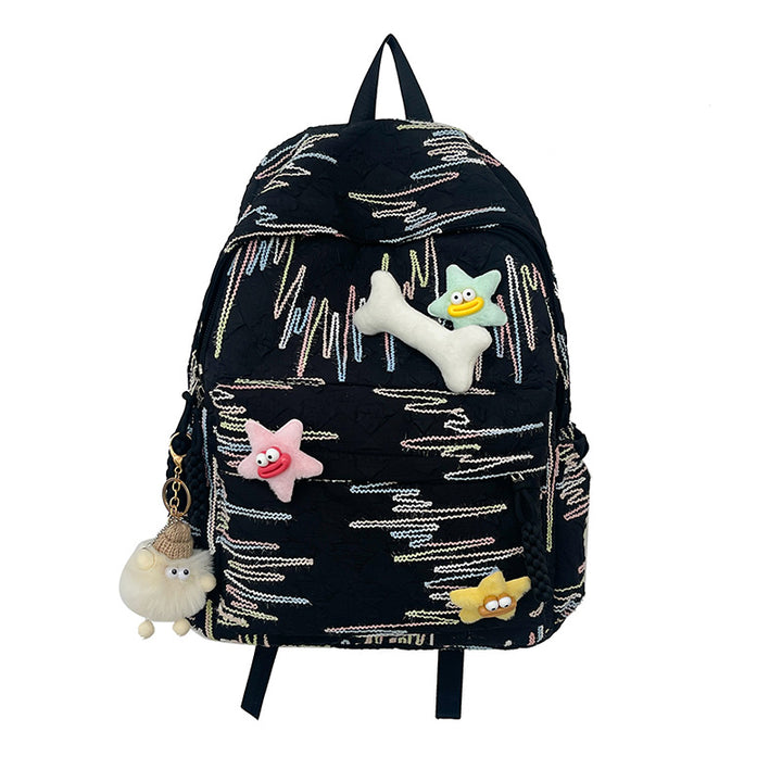 Fun-Themed Plush Backpack Bowlift