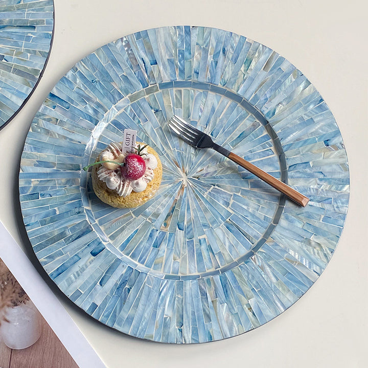 Ladies Elegant Porcelain Serving Platter with Unique Floral Pattern Bowlift