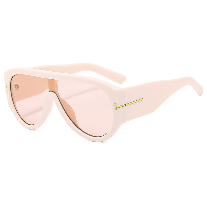 Bold Shield Sunglasses with Statement Design Bowlift
