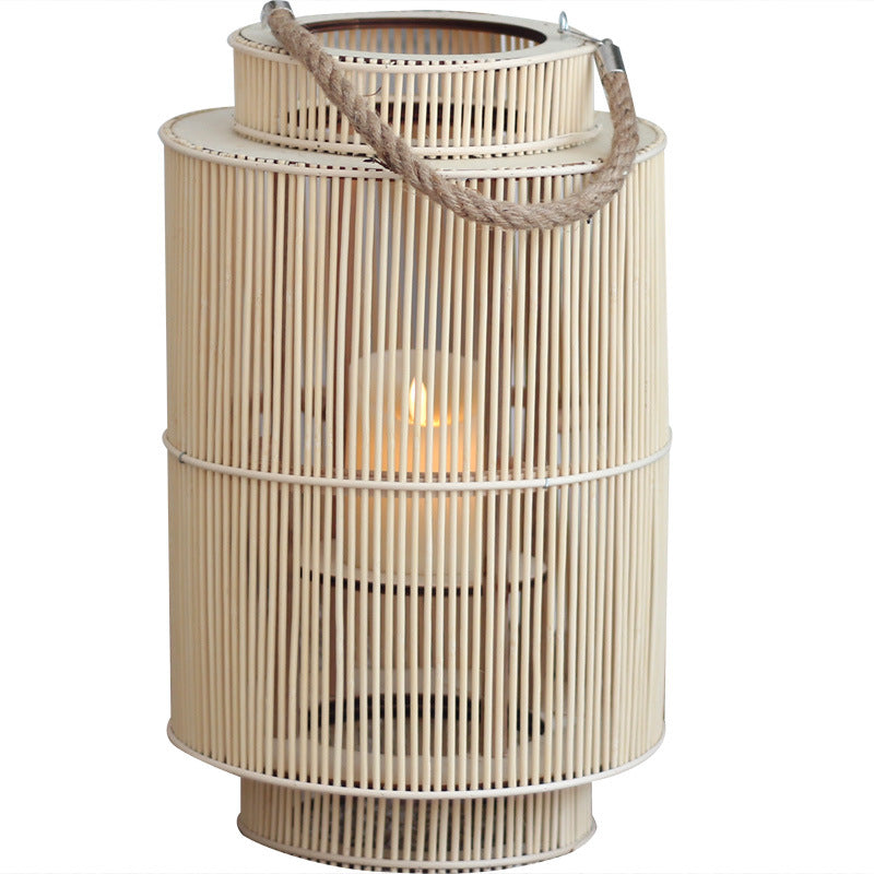 Decorative lantern made of woven material Bowlift