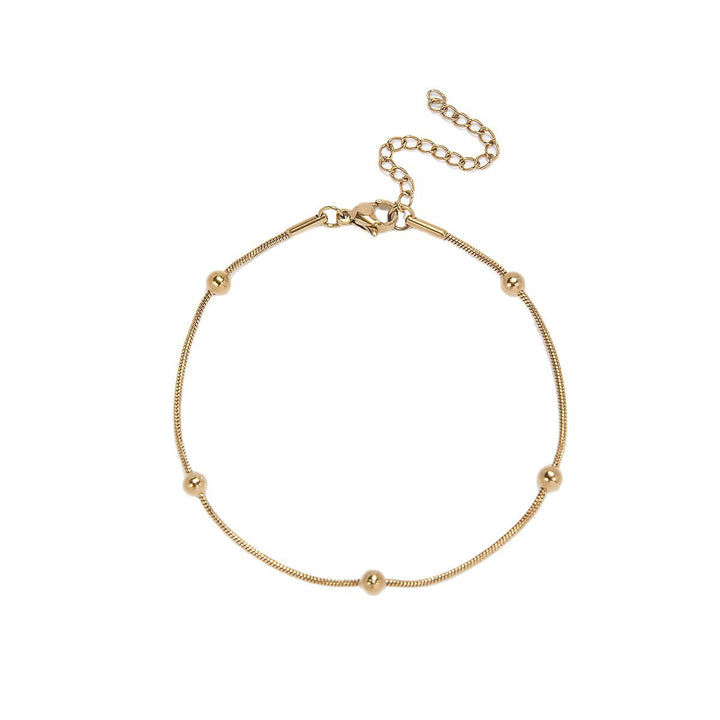 Adjustable Beaded Chain Bracelet Bowlift