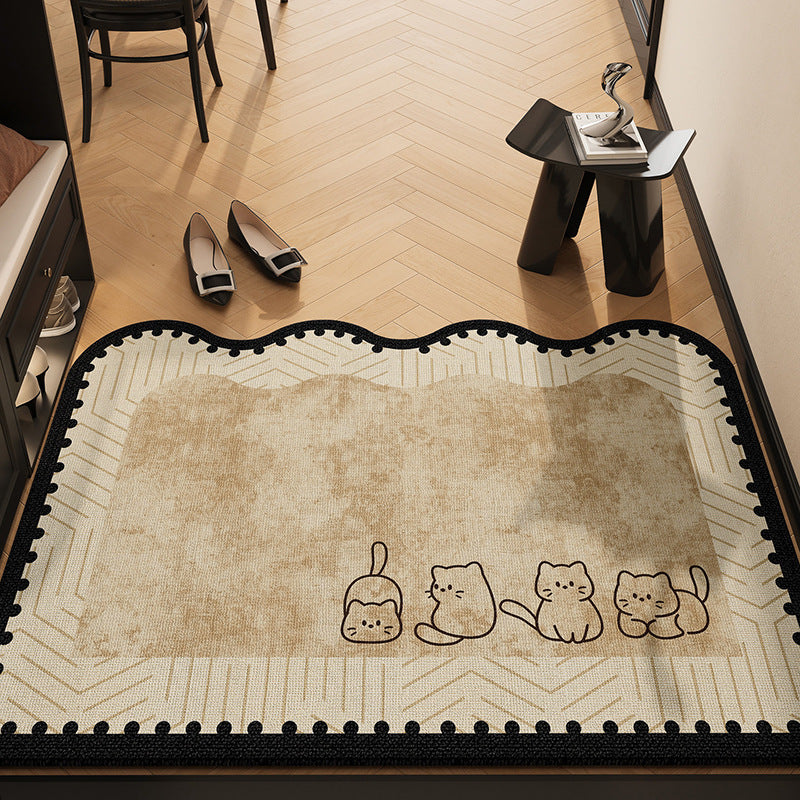 Playful Cat-Themed Area Mat