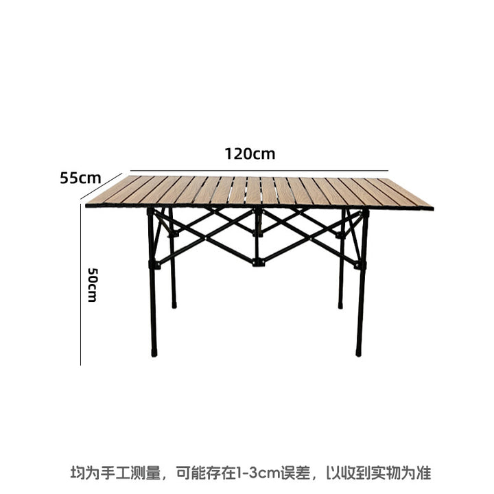 Folding Table With Sturdy Wooden Top Bowlift