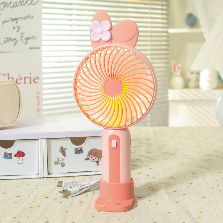 Women Portable USB Hand Fan with Cute Design Bowlift