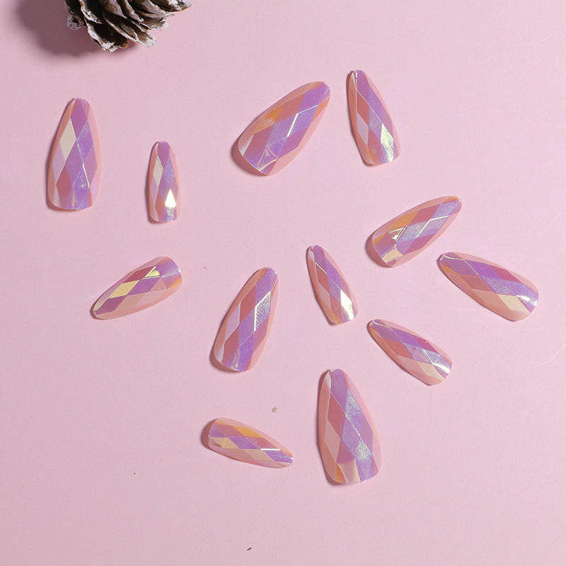 Glamorous Rhinestone-Accent Press-On Nails Bowlift