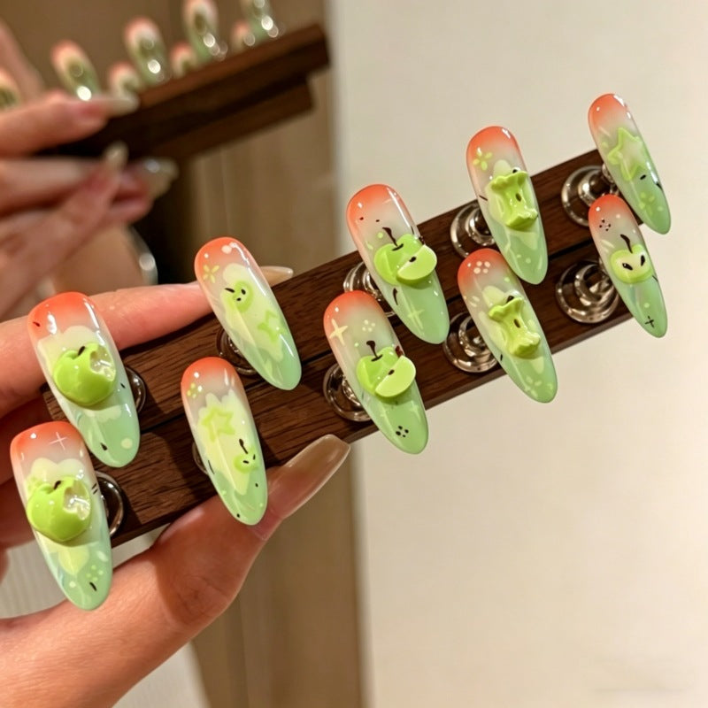 Whimsical Cute Character Press-On Nails Bowlift