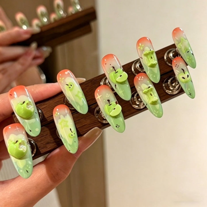 Whimsical Cute Character Press-On Nails Bowlift